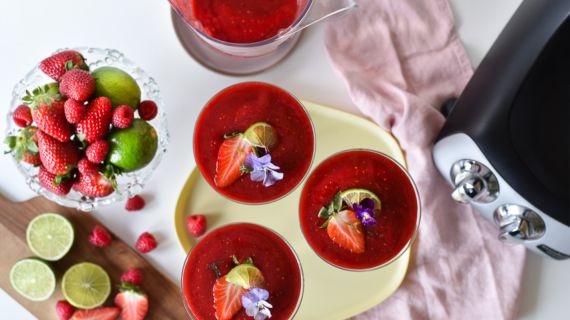 Domácí jahodové daiquiri Recept na daiquiri z jahod