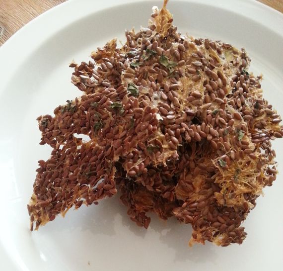 Zelné krekry sušené v sušičce potravin Recept na domácí zelné krekry