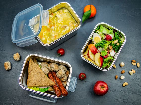Nerez jídelní box s plastovým víkem Nerez jídelní box s plastovým víkem